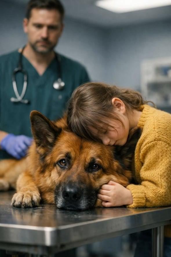 Un veterinario voleva sopprimere un cane da assistenza che aveva aggredito un agente di polizia, ma all'ultimo minuto una bambina è entrata di corsa e poi è successo qualcosa di incredibile.