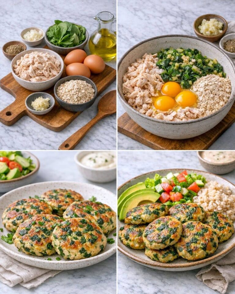 🍗🌿 Frittelle sane di pollo e spinaci: facili, veloci e deliziose!