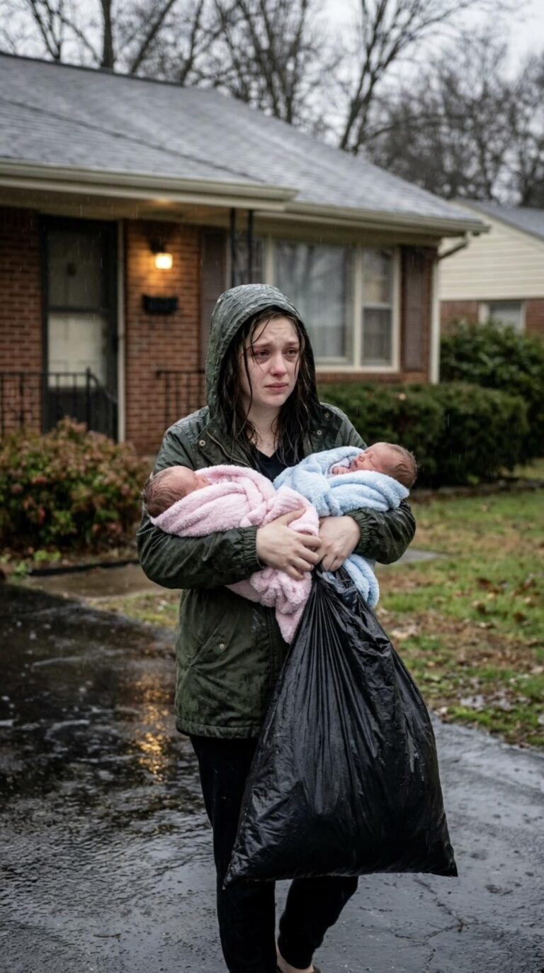 Mio marito mi ha cacciata di casa con i nostri gemelli, dicendo di essere stufo della vita familiare; poi sua madre mi ha tirato addosso un sacco della spazzatura e io sono rimasta paralizzata quando l'ho aperto.