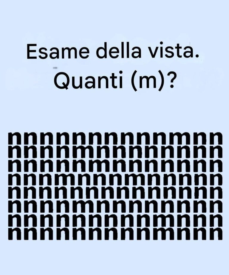 Solo l’1% delle persone riesce a individuare la differenza in questa immagine