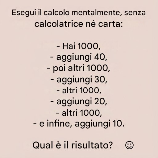 La trappola matematica: 9 risposte su 10 sono sbagliate.