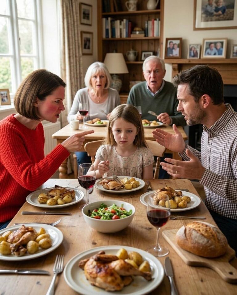 Mia cognata si è alzata durante la cena e mi ha accusata di tradimento davanti a tutti. Poi ha guardato la mia bambina e ha detto che Robert non era davvero suo padre. Mio marito è rimasto calmo, ha premuto un pulsante e in pochi minuti si sono resi conto di aver commesso i