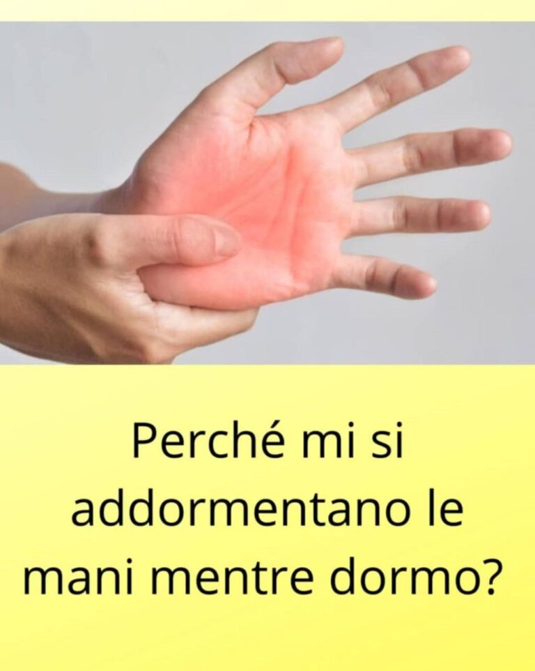 Perché mi si addormentano le mani mentre dormo?