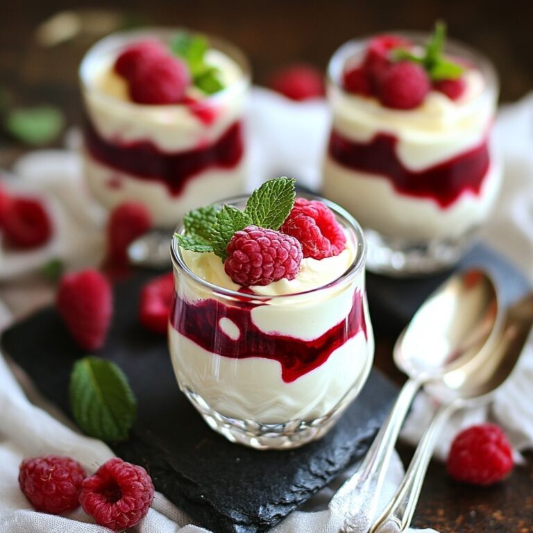 Vernissage di mousse al cioccolato bianco e lamponi: un dessert elegante in pochi semplici passaggi