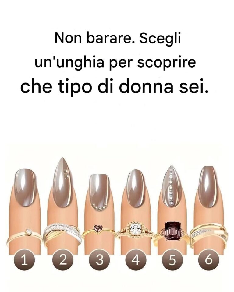 Quale unghia ti attrae di più? Rivela che tipo di donna sei.