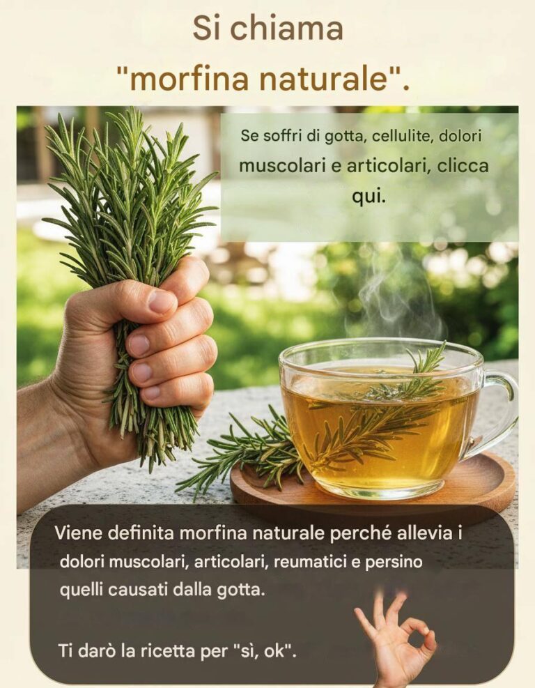 Viene chiamata morfina naturale perché allevia i dolori muscolari e articolari, i reumatismi e persino la gotta.